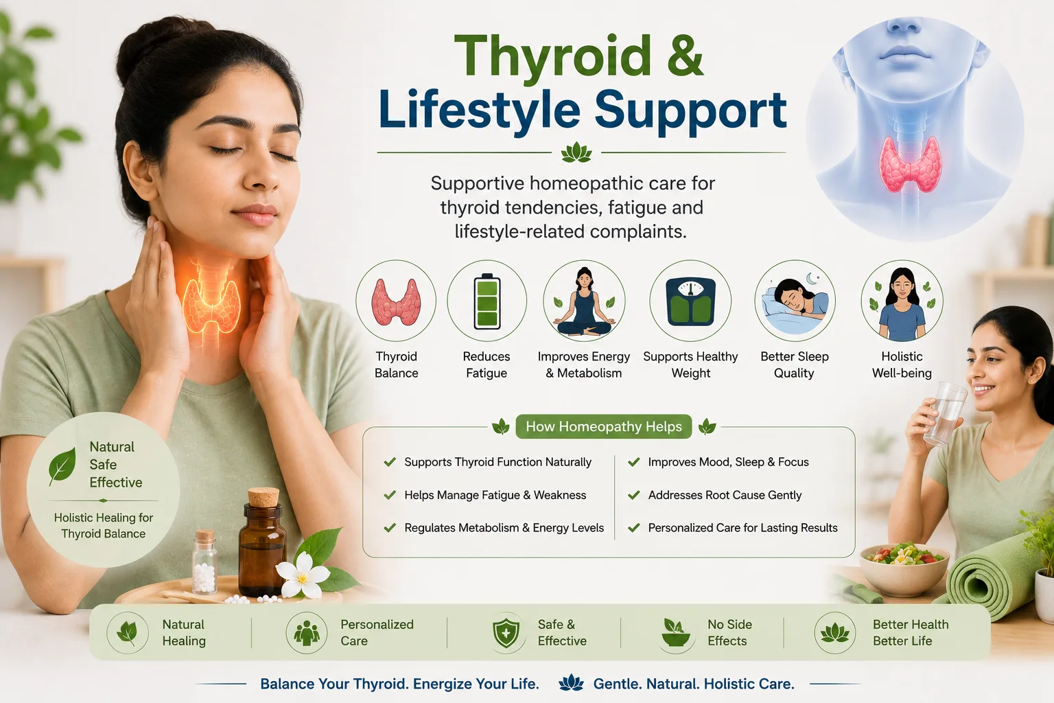 Homeopathy care for thyroid and lifestyle support