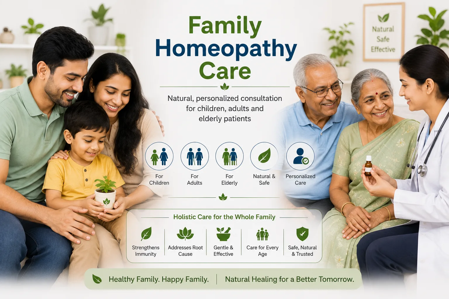 Family homeopathy consultation for all ages